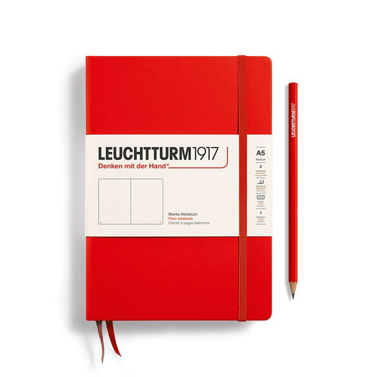 Leuchtturm1917 Medium Notebook- Red Plain