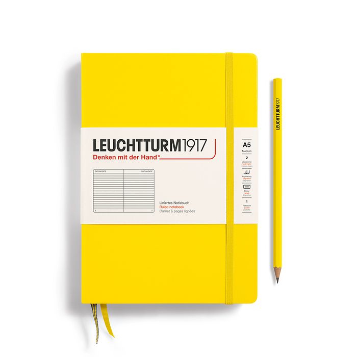 Leuchtturm1917 Medium Notebook - Lemon Ruled