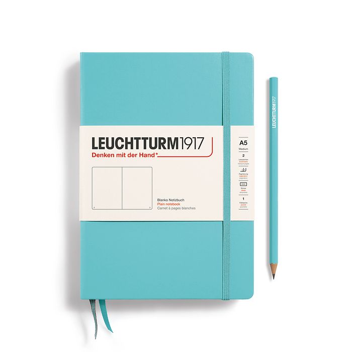 Leuchtturm1917 Medium Notebook- Aquamarine Plain