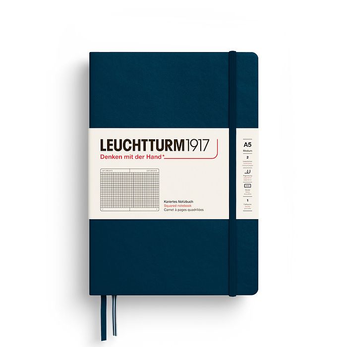 Leuchtturm1917 Medium Notebook- Deep Sea Squared