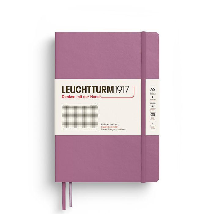 Leuchtturm1917 Medium Notebook- Dusty Rose Squared
