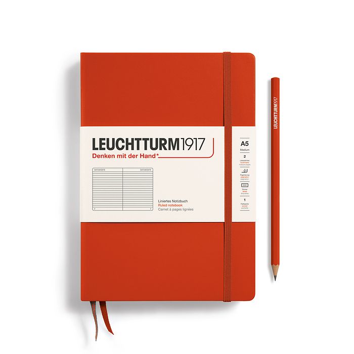 Leuchtturm1917 Medium Notebook- Fox Red Ruled