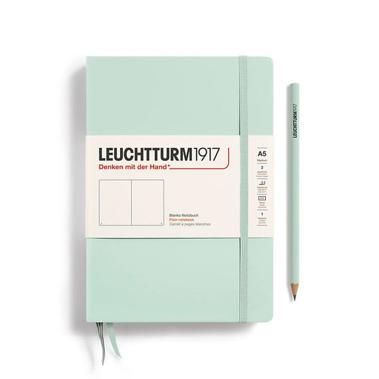 Leuchtturm1917 Medium Notebook- Mint Green Plain