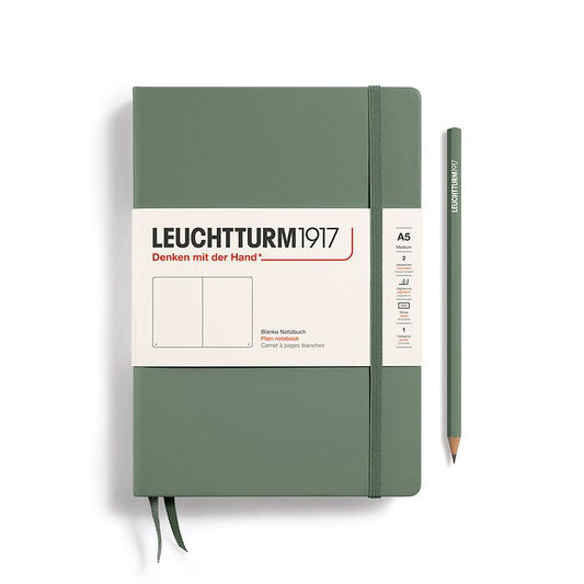 Leuchtturm1917 Medium Notebook- Olive Plain