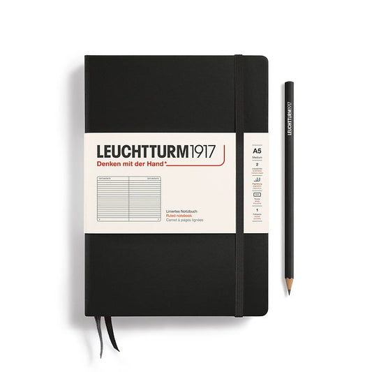Leuchtturm1917 Medium Notebook- Black Ruled