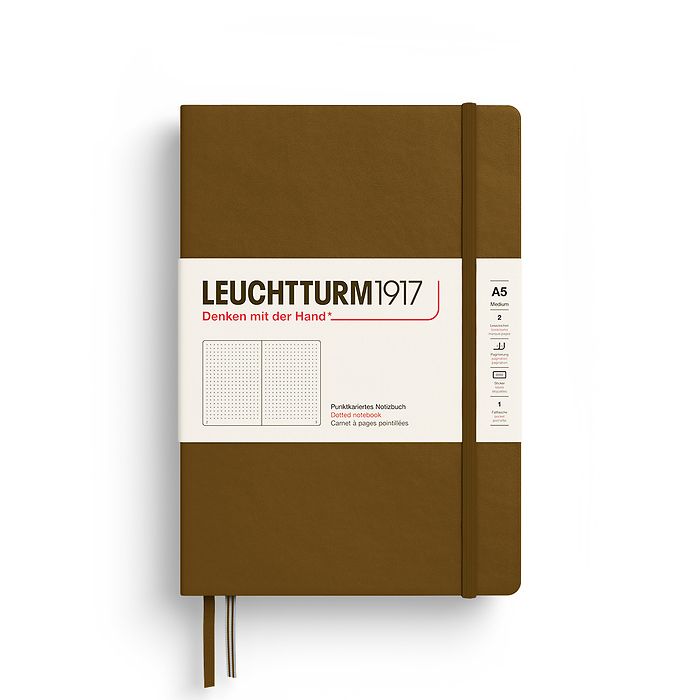 Leuchtturm1917 Medium Notebook- Spice Brown Dotted