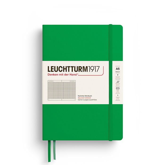 Leuchtturm1917 Medium Notebook - Spring Leaf Squared