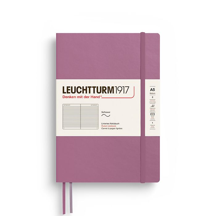 Leuchtturm1917 Medium Notebook - Dusty Rose Ruled
