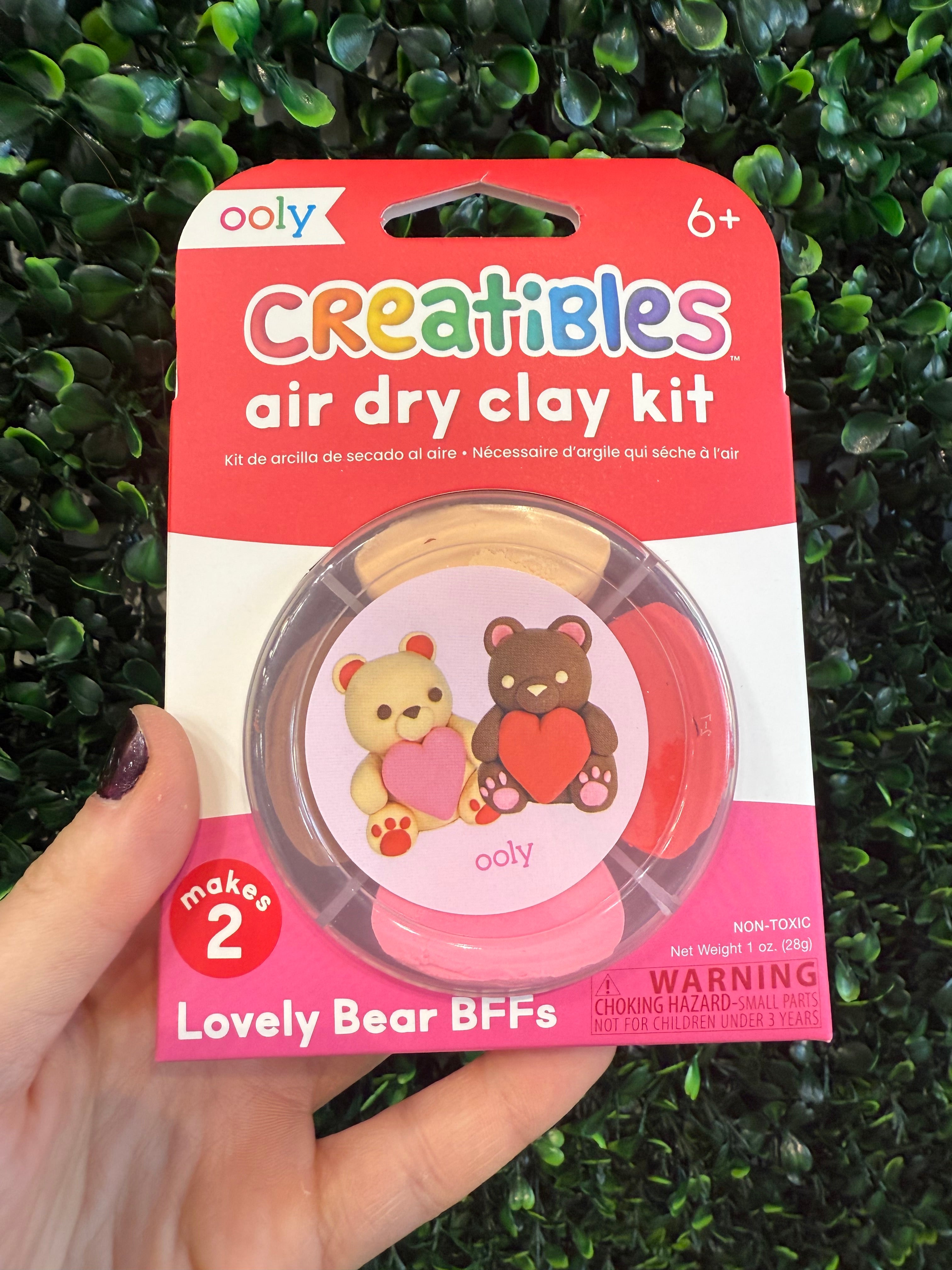 Creatibles Air Dry Clay Kit- Lovely Bears BFFs