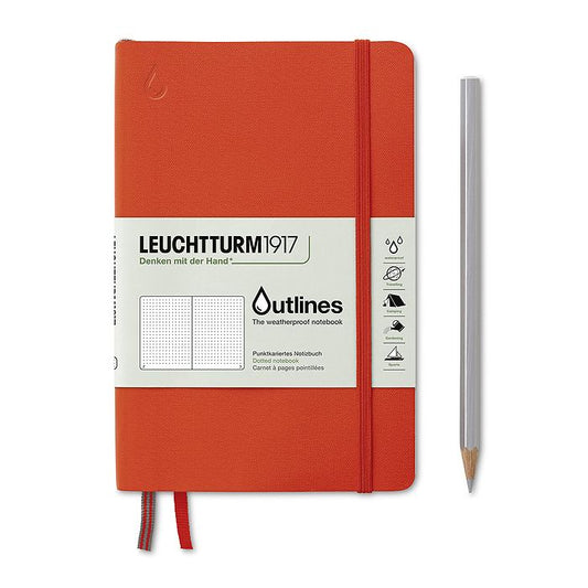 Leuchtturm Outlines Notebook- Signal Orange