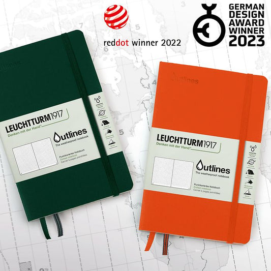 Leuchtturm Outlines Notebook- Signal Orange