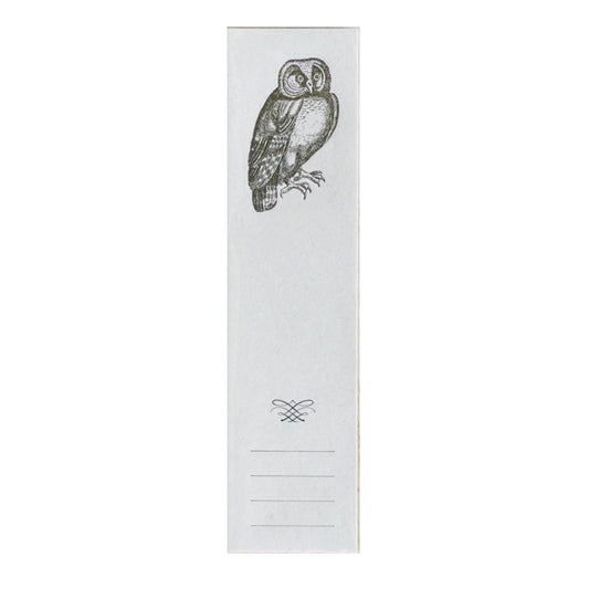 Owl Letterpress Bookmark