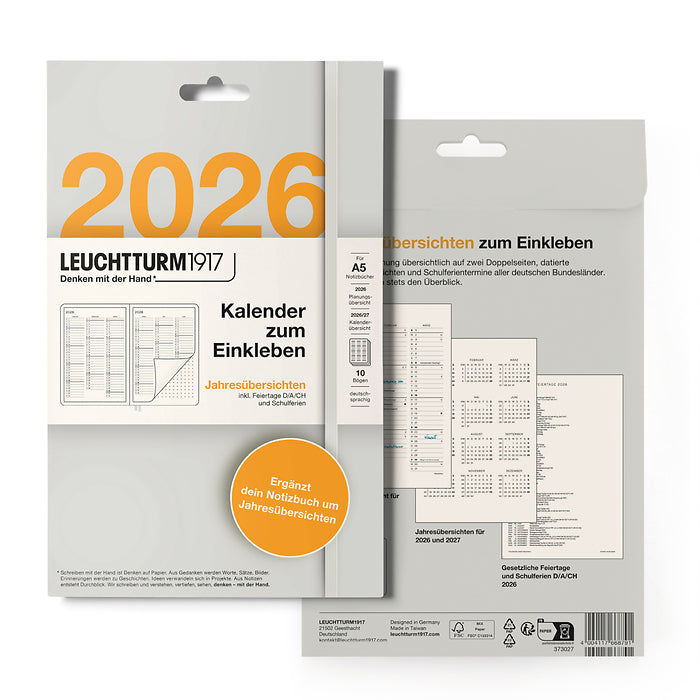 Leuchtturm1917 Planner Stickers 2026- Yearly