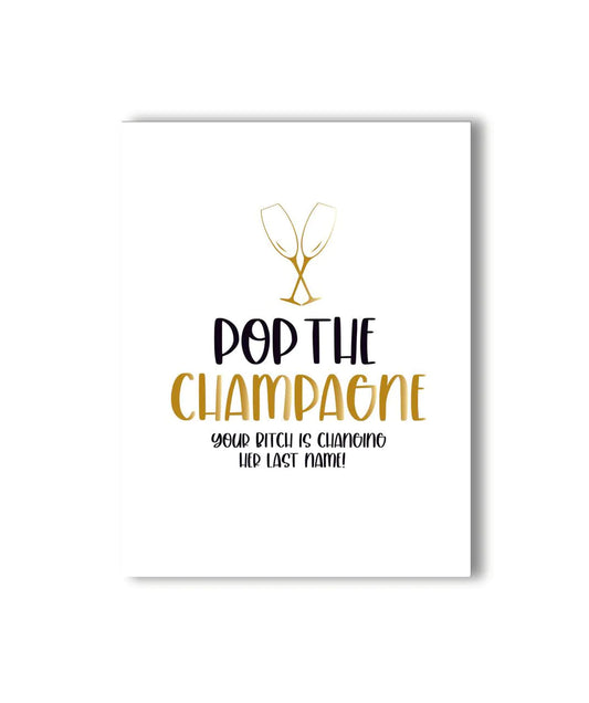 Pop the Champagne Card