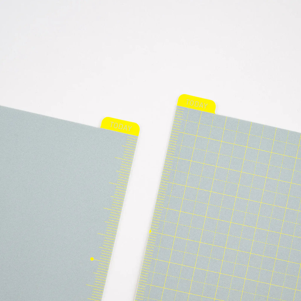 Hobonichi Techo Accessories - Pencil Board for Weeks (Ice Gray x Yellow)