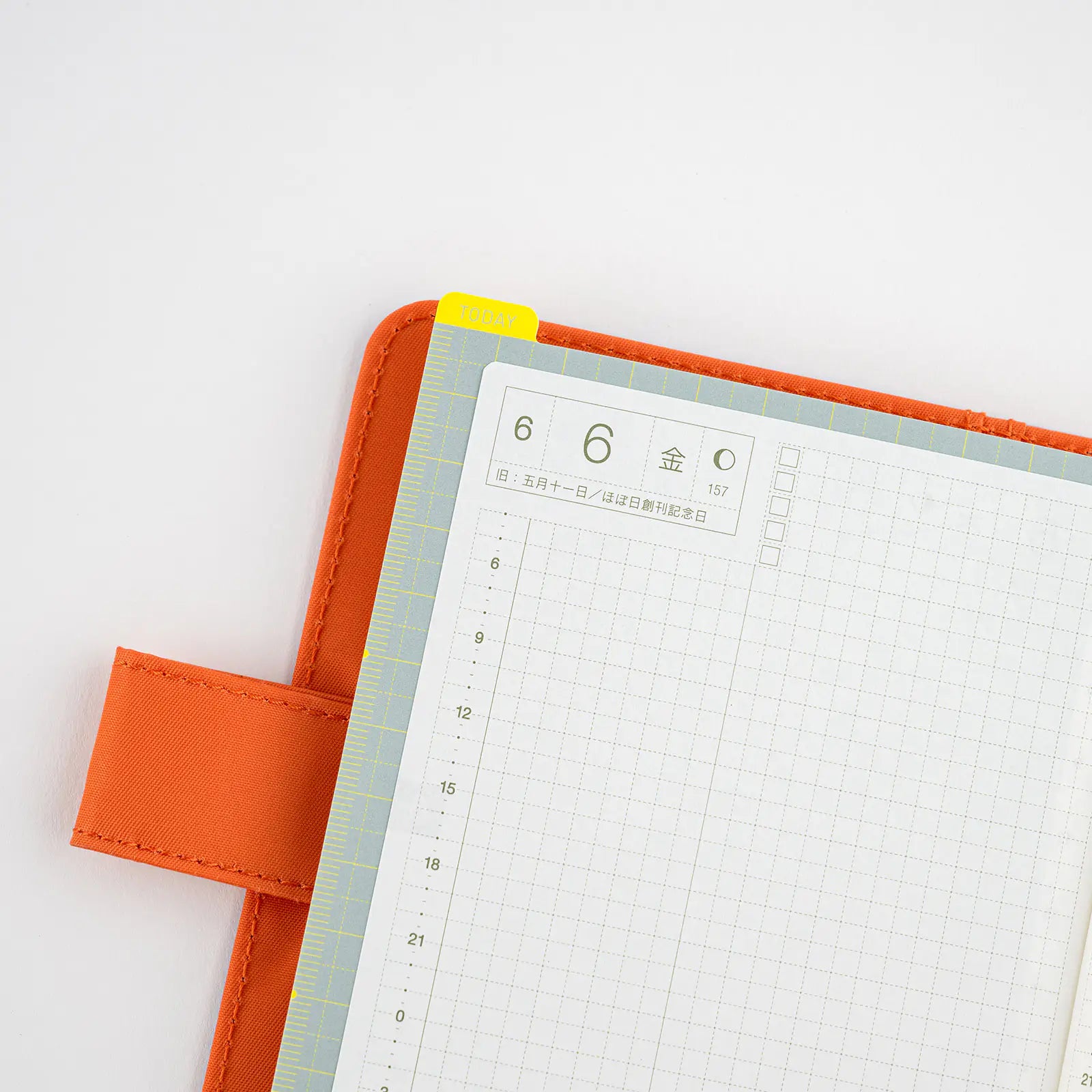 Hobonichi Techo Accessories - Pencil Board for Weeks (Ice Gray x Yellow)