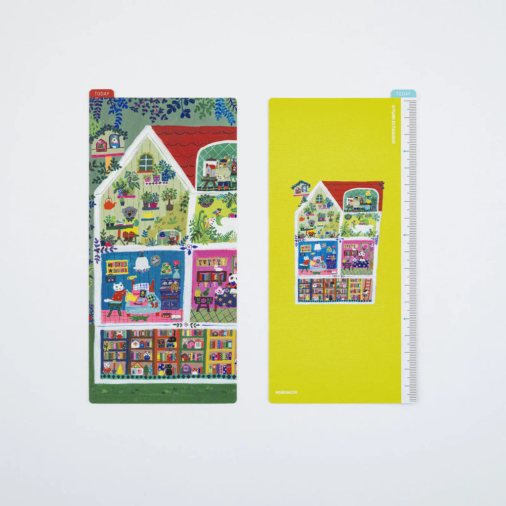 Hobonichi Techo Accessories Yumi Kitagishi: Pencil Board for Weeks (Animal Condo)