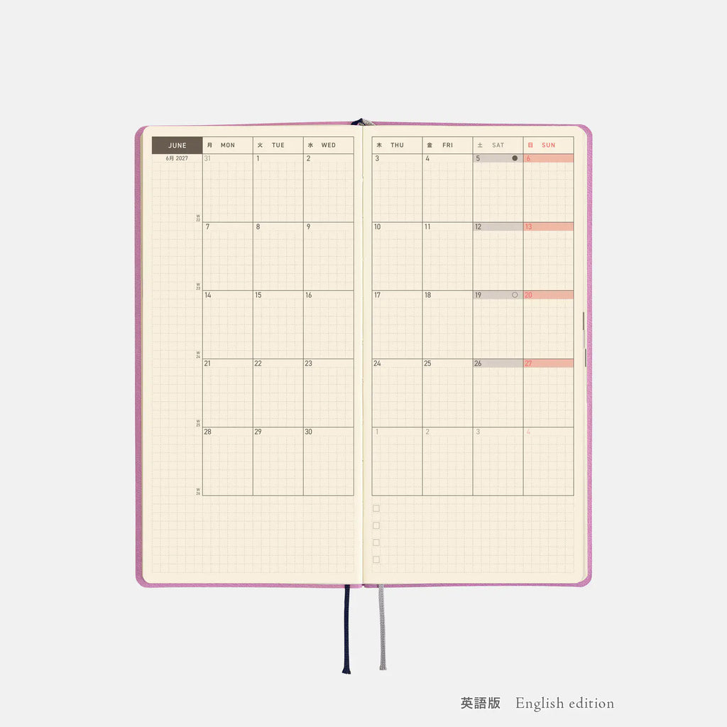 Hobonichi Techo 2027 Weeks Smooth: Lavender Milk