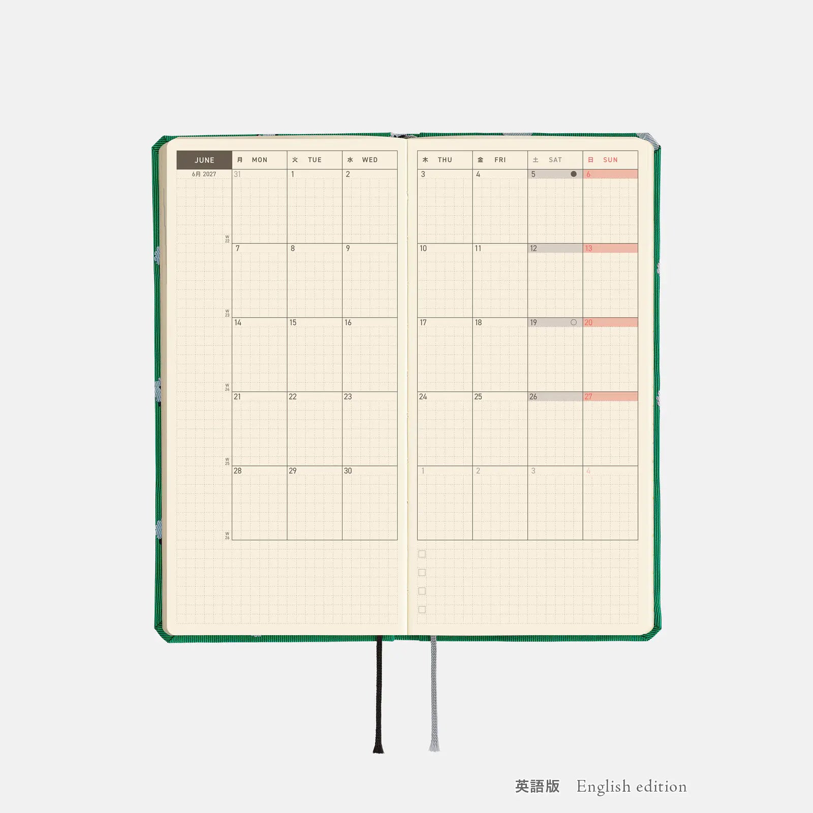 Hobonichi Techo 2027 Weeks Bow & Tie: Sheep Sheep Sheep