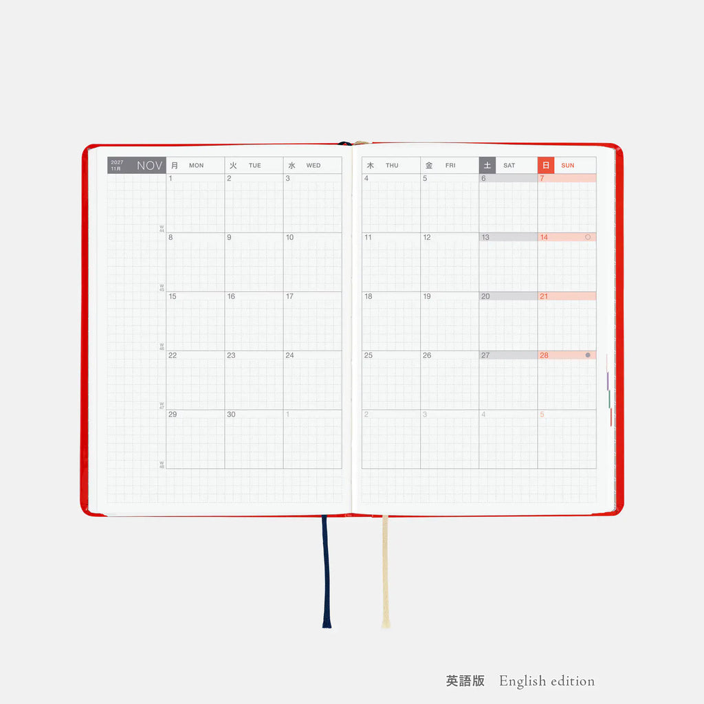 Hobonichi Techo 2027 HON A6 Yumi Kitagishi: White Cat and Rabbit’s Tea Room