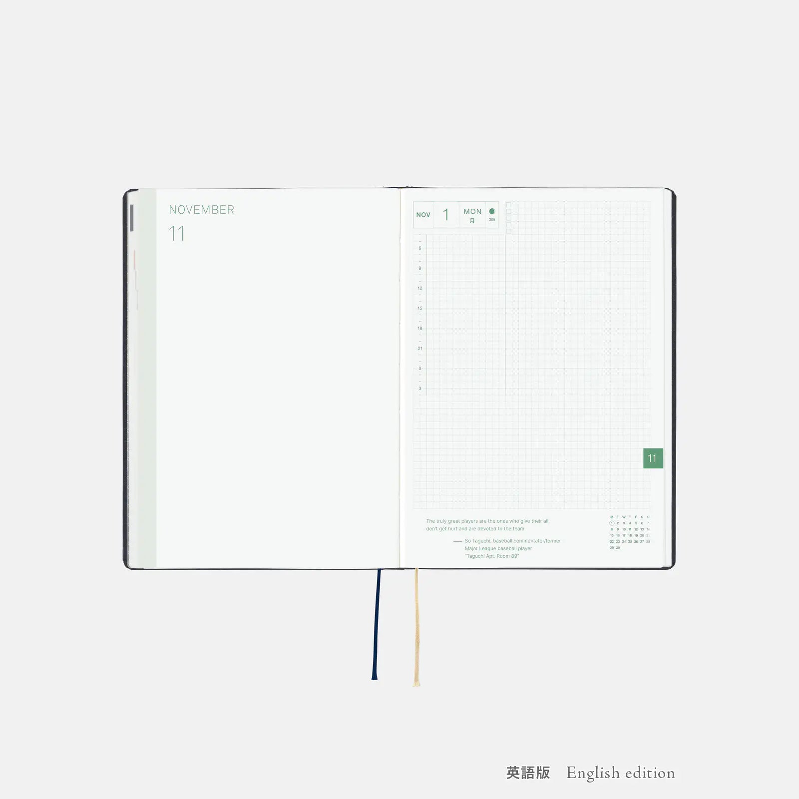 Hobonichi Techo 2027 HON A5 Slash (Navy)