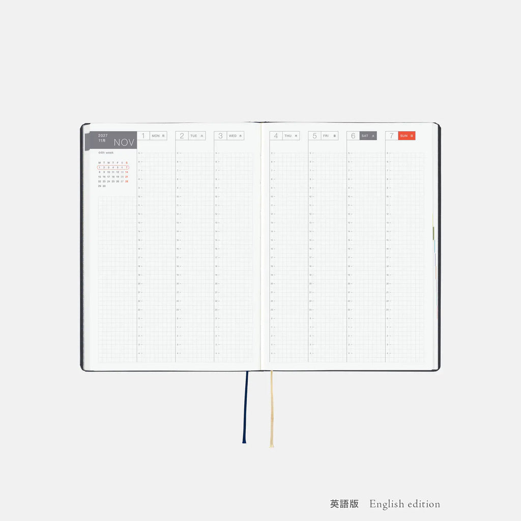 Hobonichi Techo 2027 HON A5 Slash (Navy)
