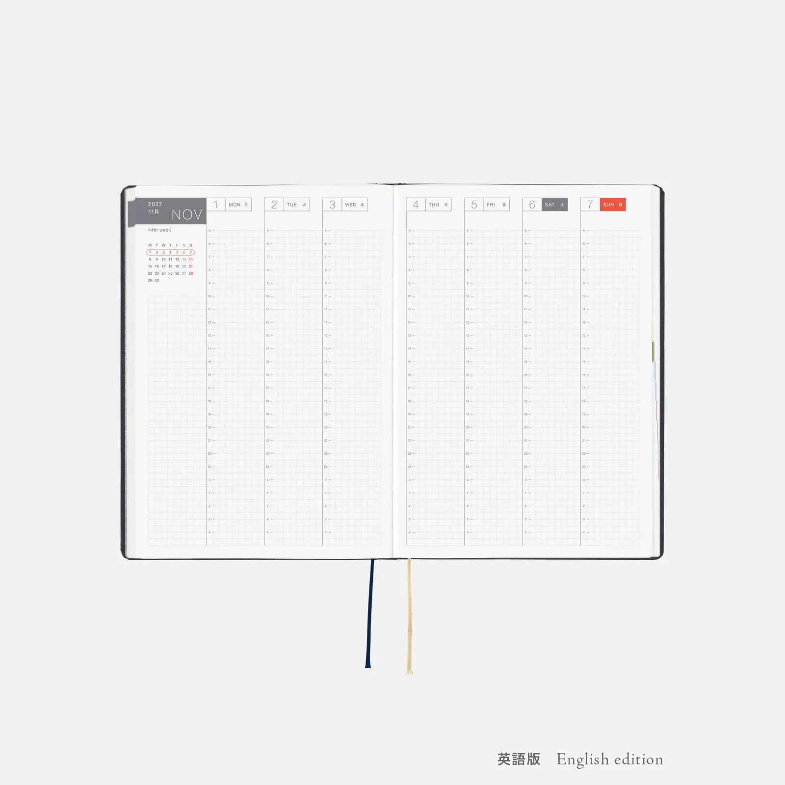 Hobonichi Techo 2027 HON A5 Slash (Navy)