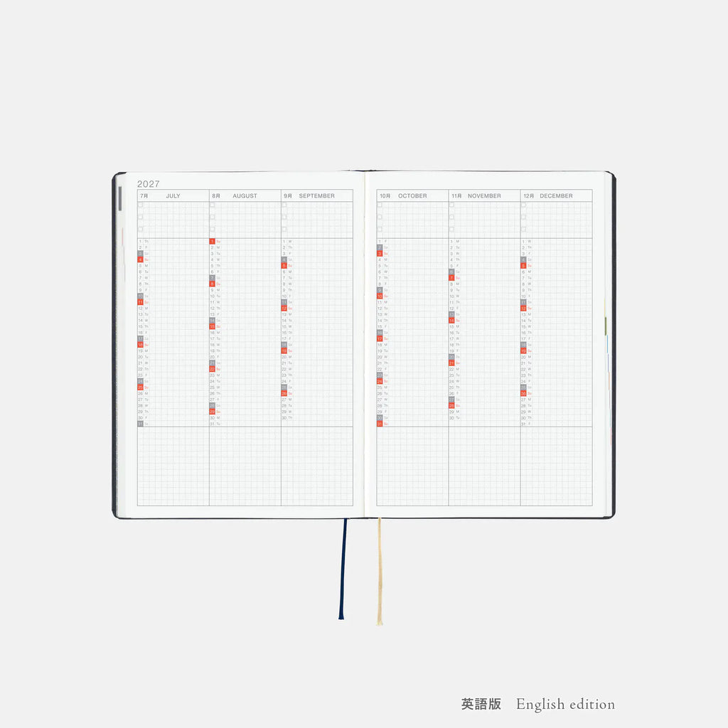 Hobonichi Techo 2027 HON A5 Slash (Navy)