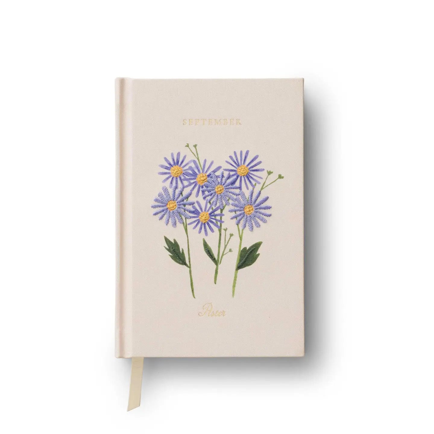 September Birth Month Mini Embroidered Journal