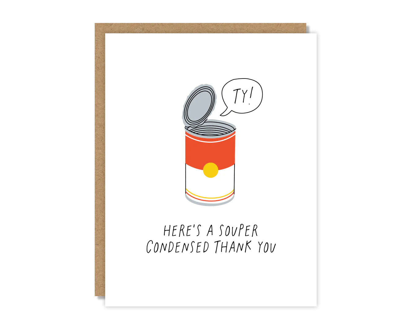 Souper Condensed Thank You Card