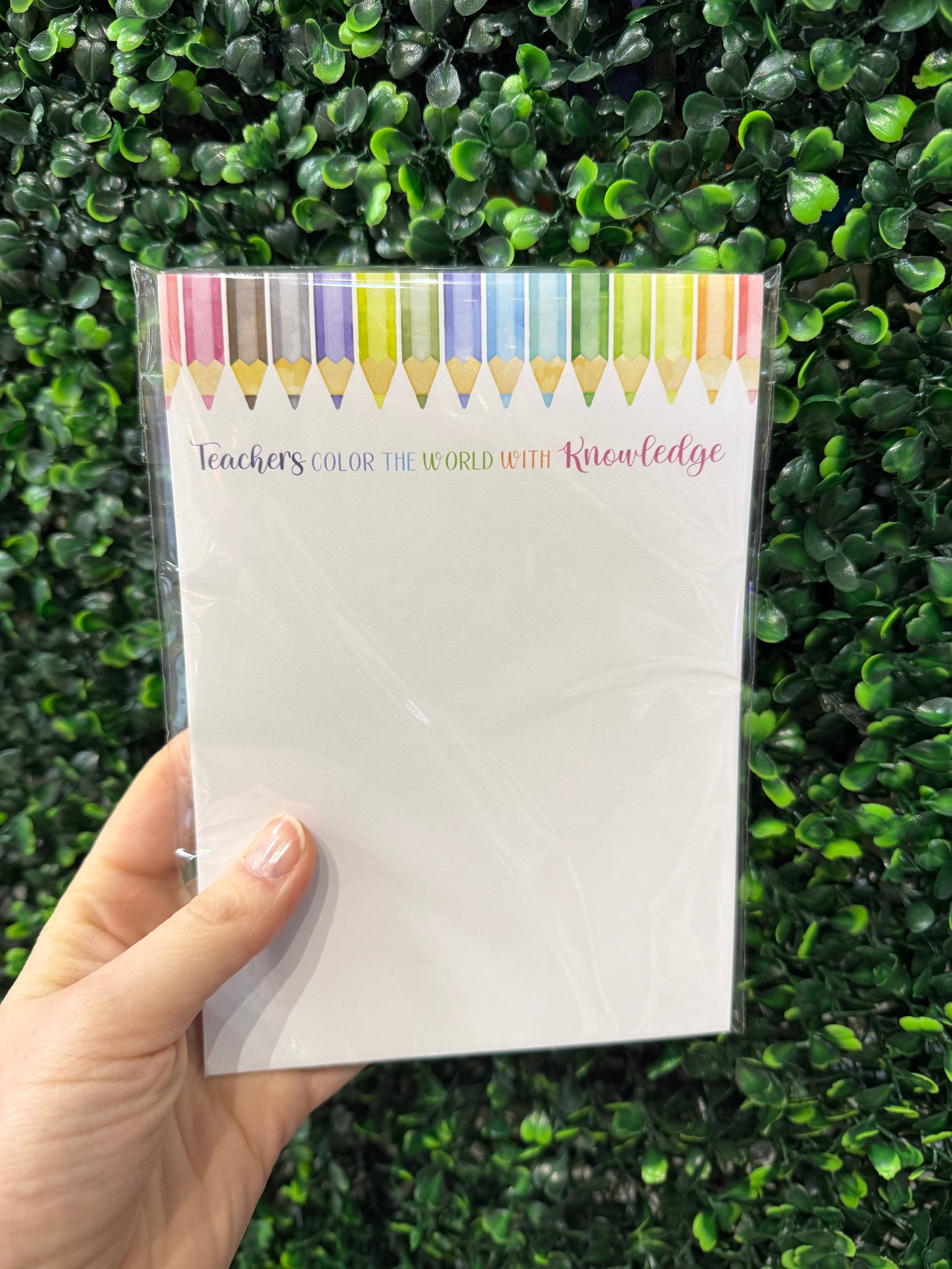 Teachers Color the World Notepad