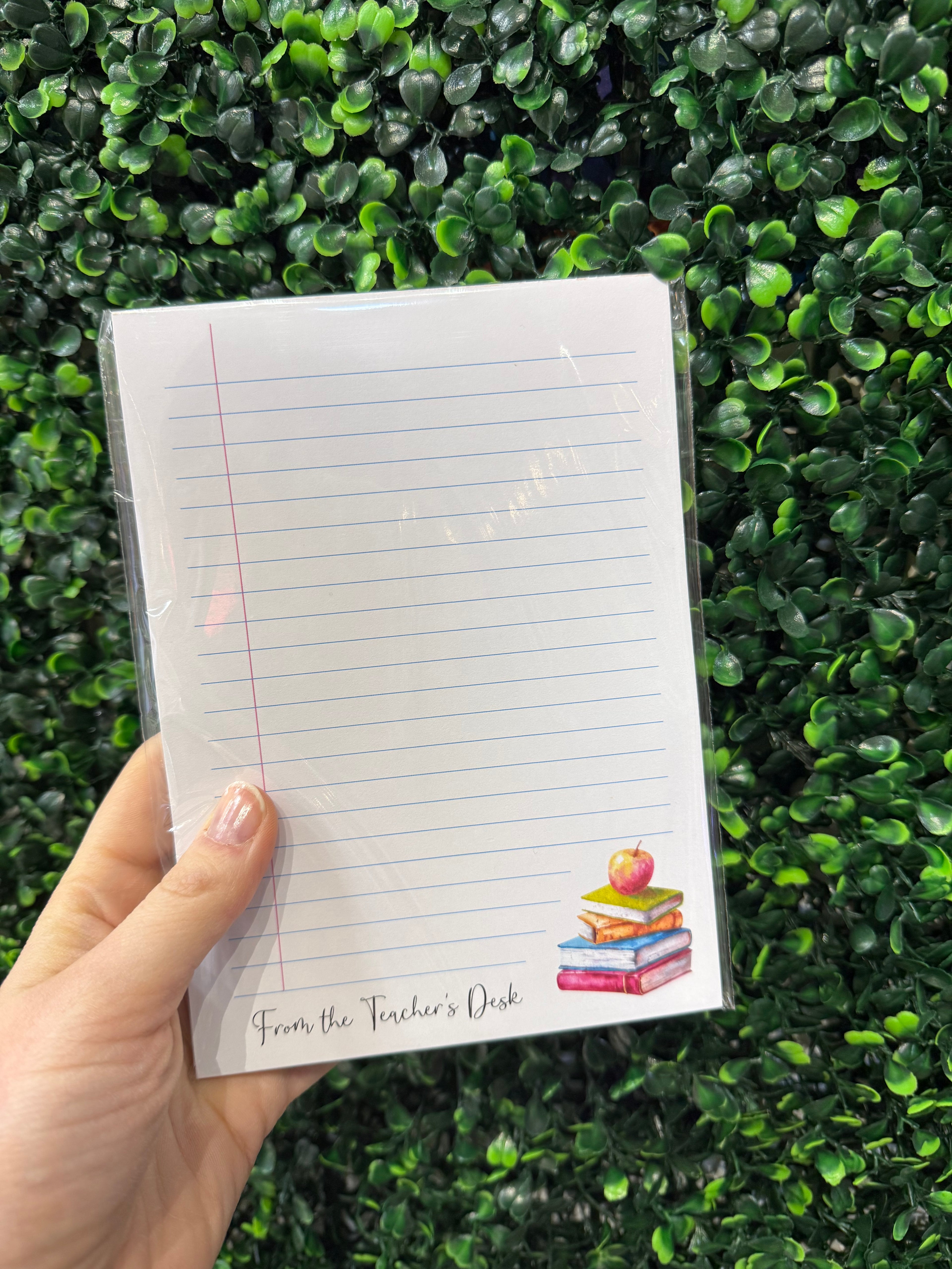 From the Teacher's Desk Lined Notepad