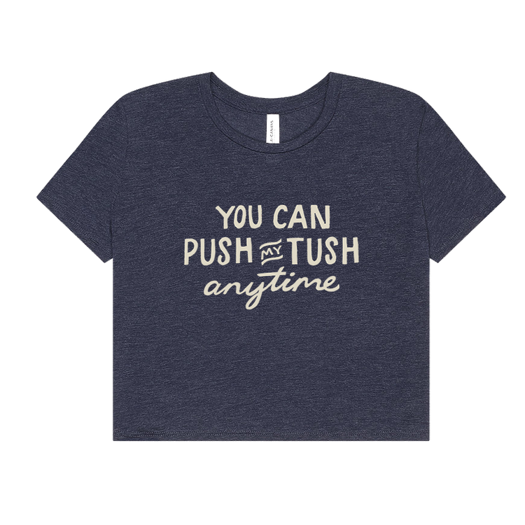 Tush Push Flowy Crop Tee