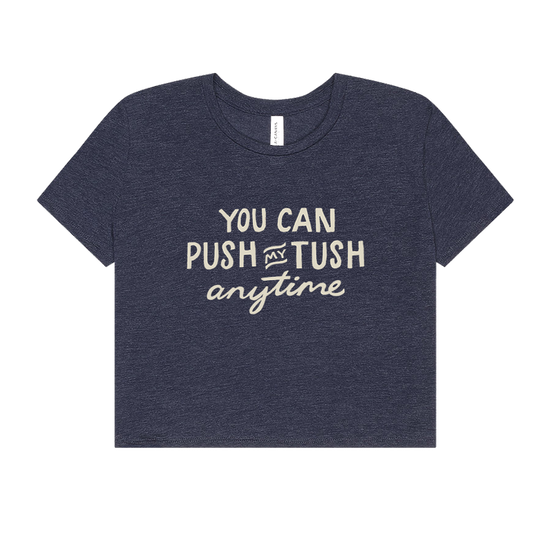 Tush Push Flowy Crop Tee