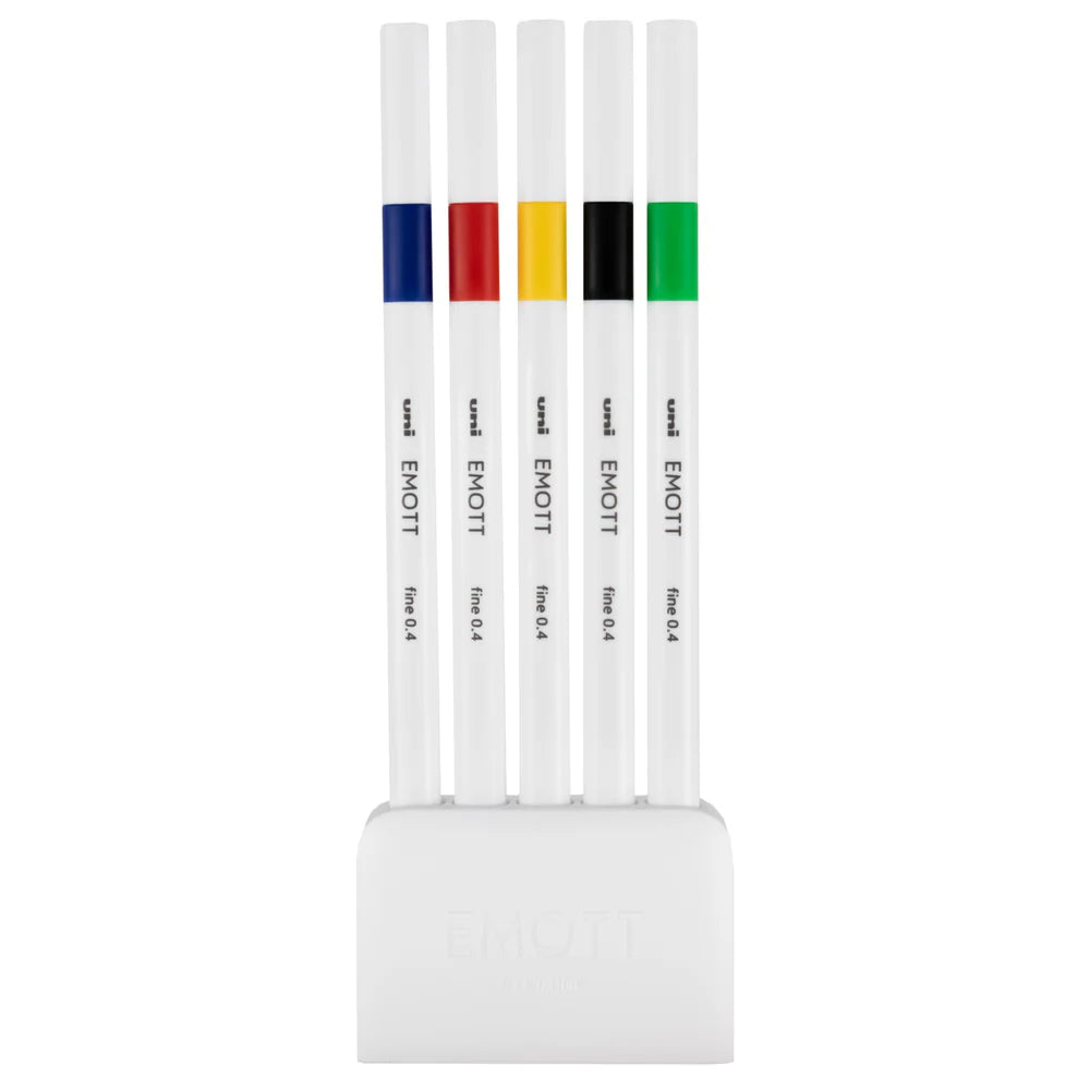 uni® EMOTT Fine Line Marker Set- Vivid