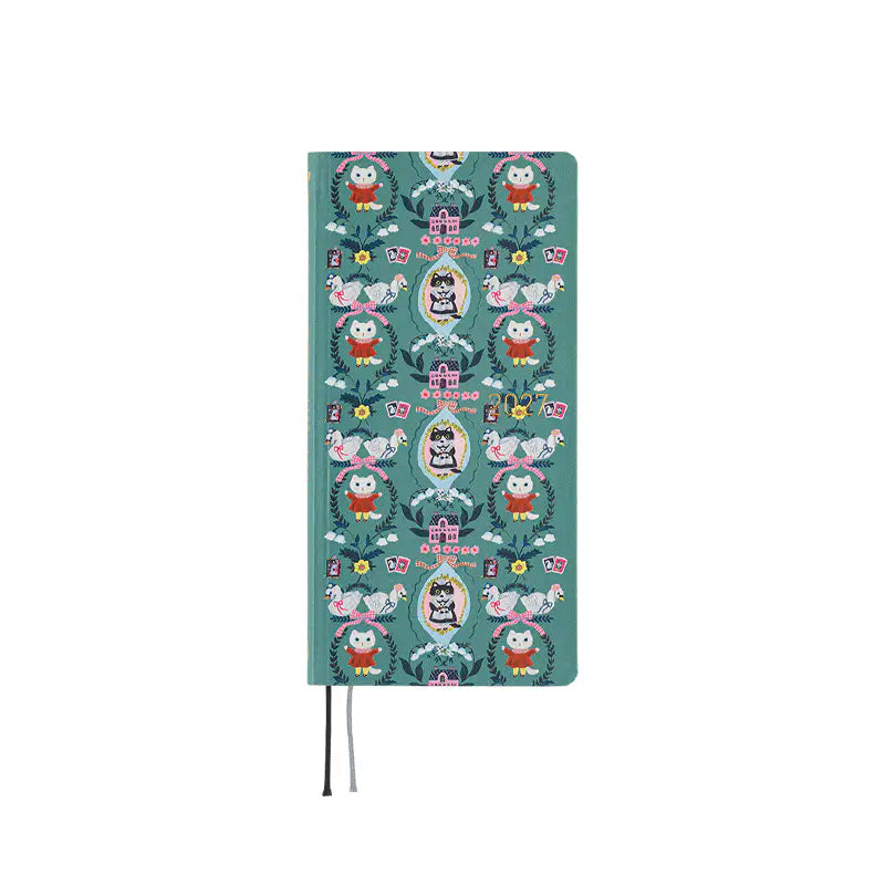 Hobonichi Techo 2027 Weeks Yumi Kitagishi: White Cat Wallpaper