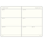 Leuchtturm1917 A7 Mini Weekly Planner 2027 - Black