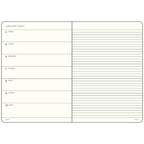 Leuchtturm1917 A5 Medium Weekly Planner & Notebook 2027- Black