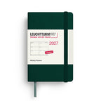Leuchtturm1917 A7 Mini Weekly Planner 2027- Forest Green