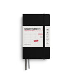 Leuchtturm1917 A6 Pocket Weekly Planner 2026- Black