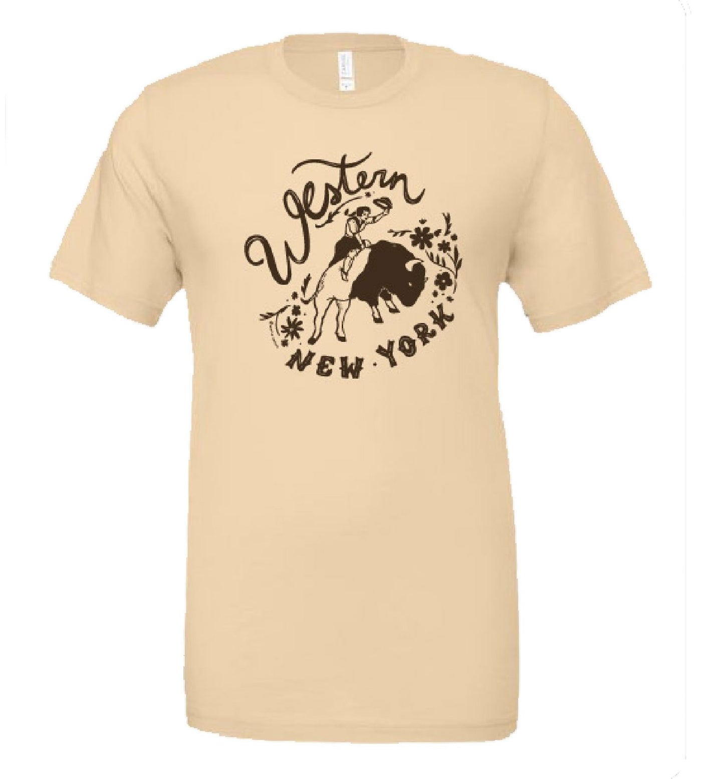 Western NY T-shirt (Soft Cream)