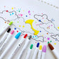 CLiCKART Retractable Felt Tip Marker