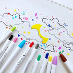 CLiCKART Retractable Felt Tip Marker
