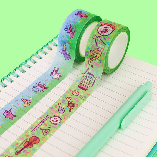 Instruments & Bug Band Washi Tape Set