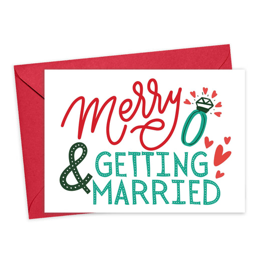 Engagement Christmas Card