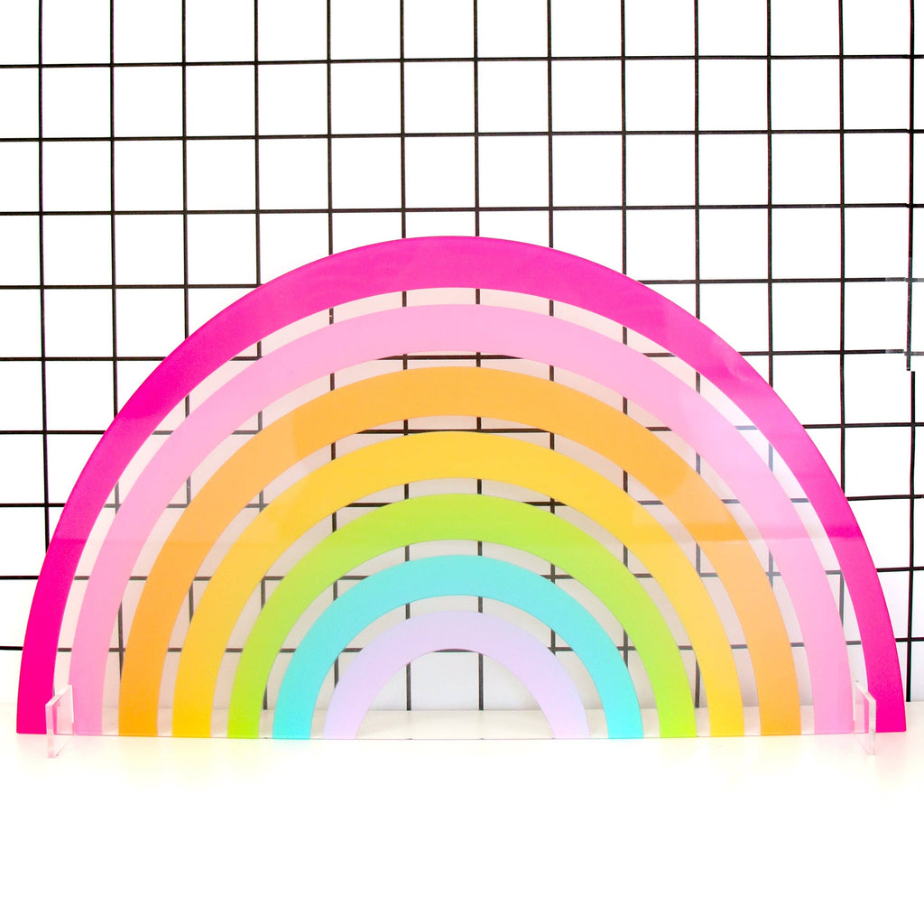 Standing Rainbow Acrylic Decor