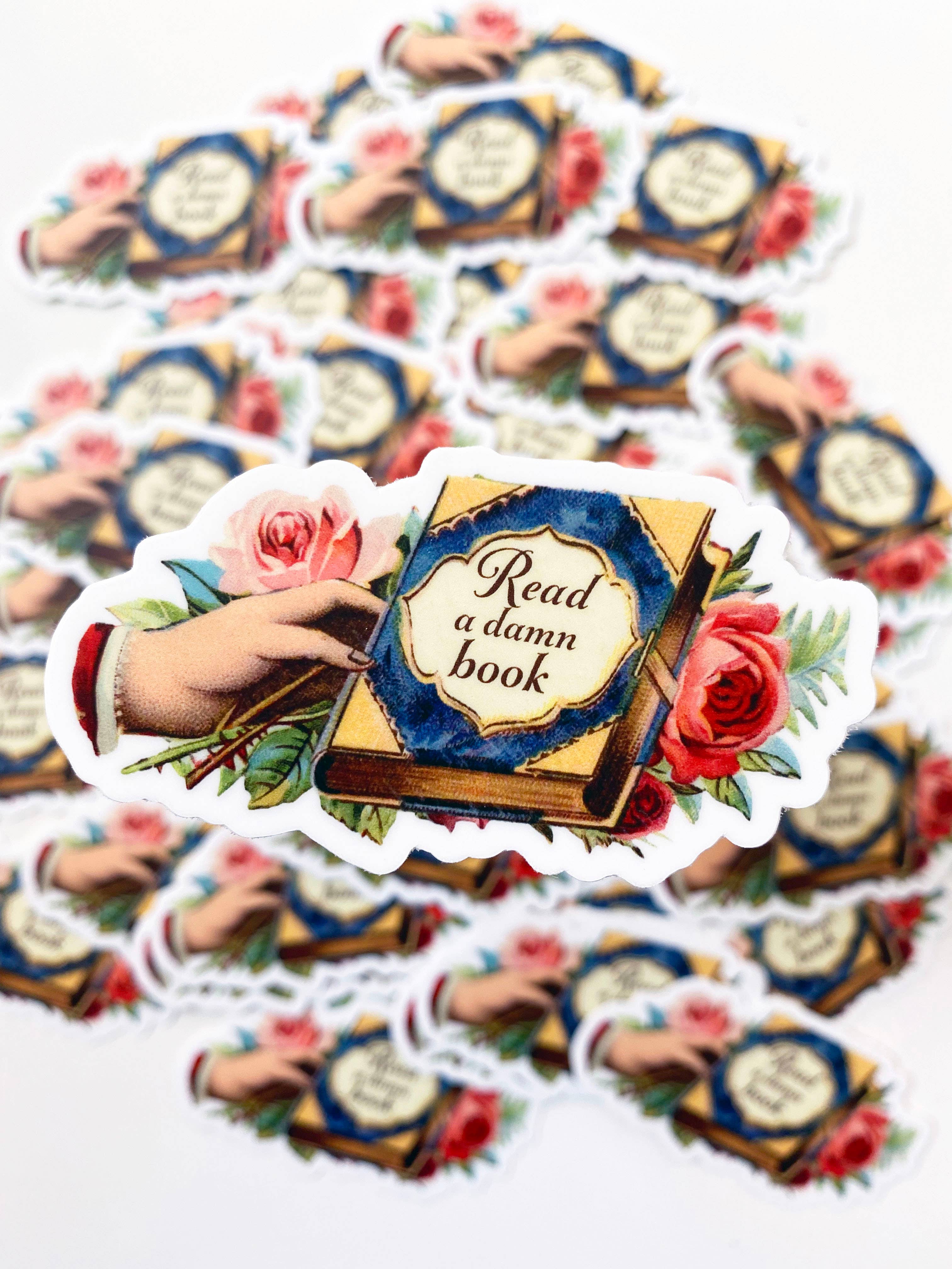 Read a Damn Book Sticker