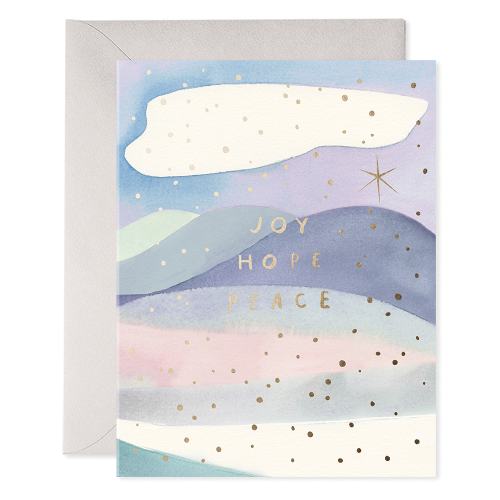 Joy Hope Peace- Holiday Greeting Card