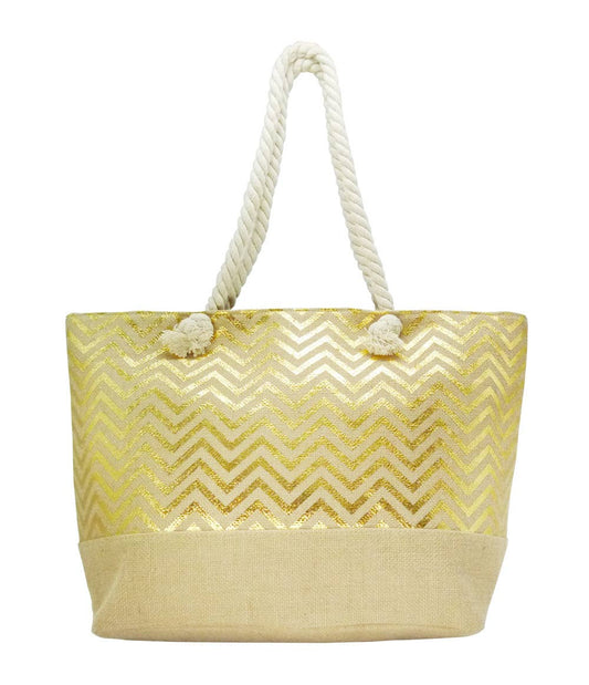 Beach Tote with Rope Handle