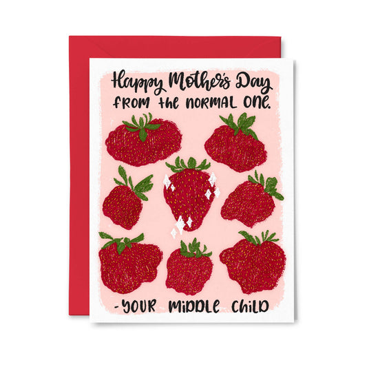 Mother's Day from Middle Child Card